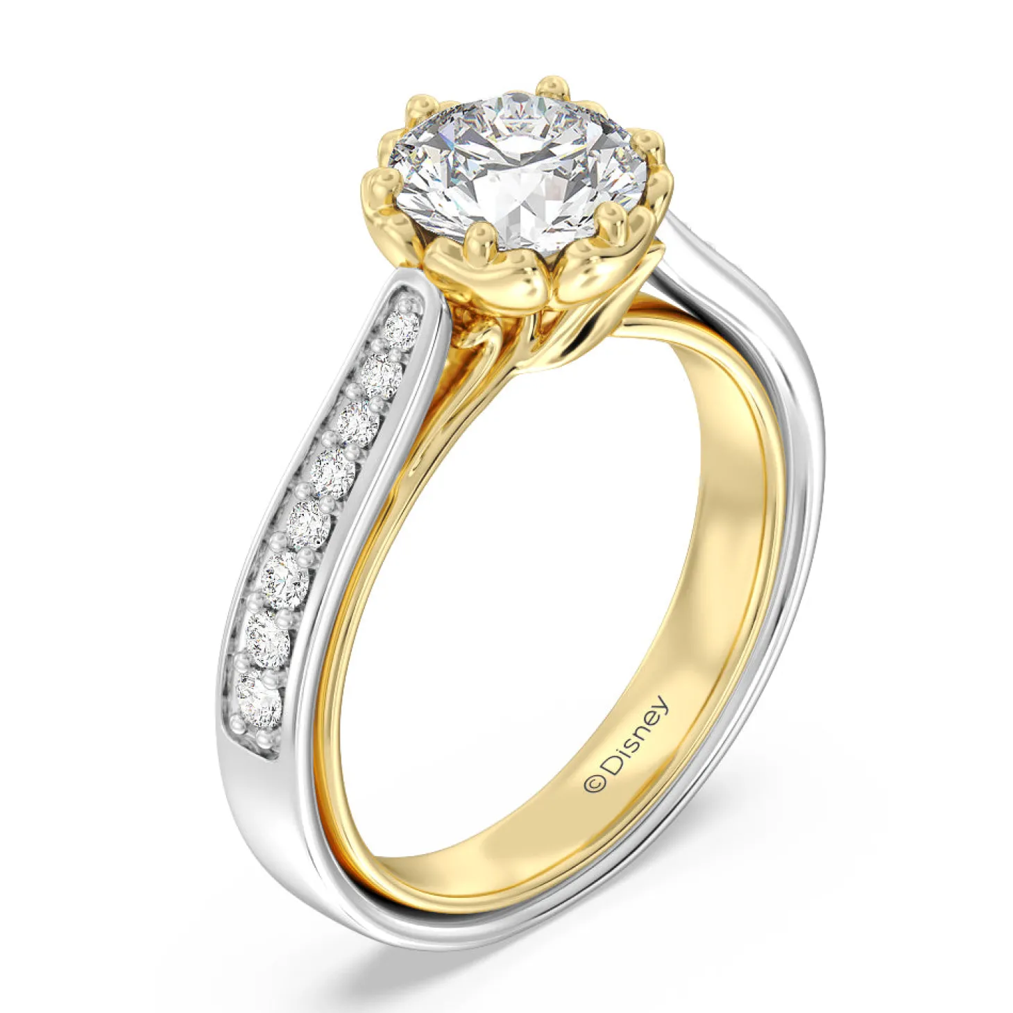 Enchanted Star Lab Grown Diamond Belle Rose Engagement Ring