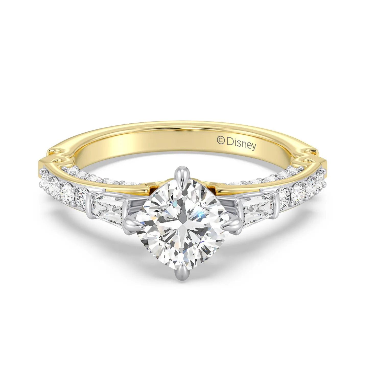 Enchanted Star Lab Grown Diamond 14K Gold Aurora Crown Engagement Ring