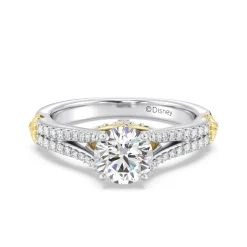 Enchanted Star Lab Grown Diamond 14K Gold Ariel Mermaid Fin Engagement Ring