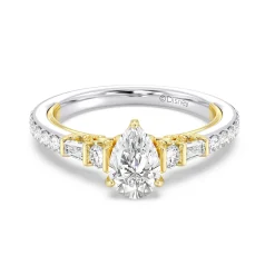 Enchanted Star Lab Grown Diamond 14K Gold Jasmine Three Prong Engagement Ring