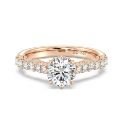 Enchanted Star Lab Grown Diamond 14K Gold Cinderella Filigree Engagement Ring