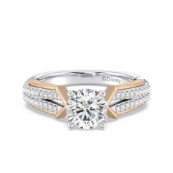 Enchanted Star Lab Grown Diamond 14K Gold Aurora Split Shank Engagement Ring