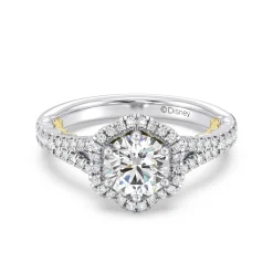 Enchanted Star Lab Grown Diamond 14K Gold Ariel Halo Engagement Ring