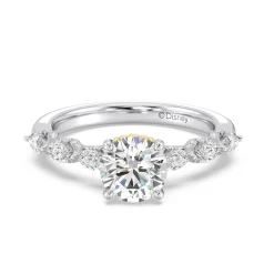 Enchanted Star Lab Grown Diamond 14K Gold Ariel Seashell Engagement Ring