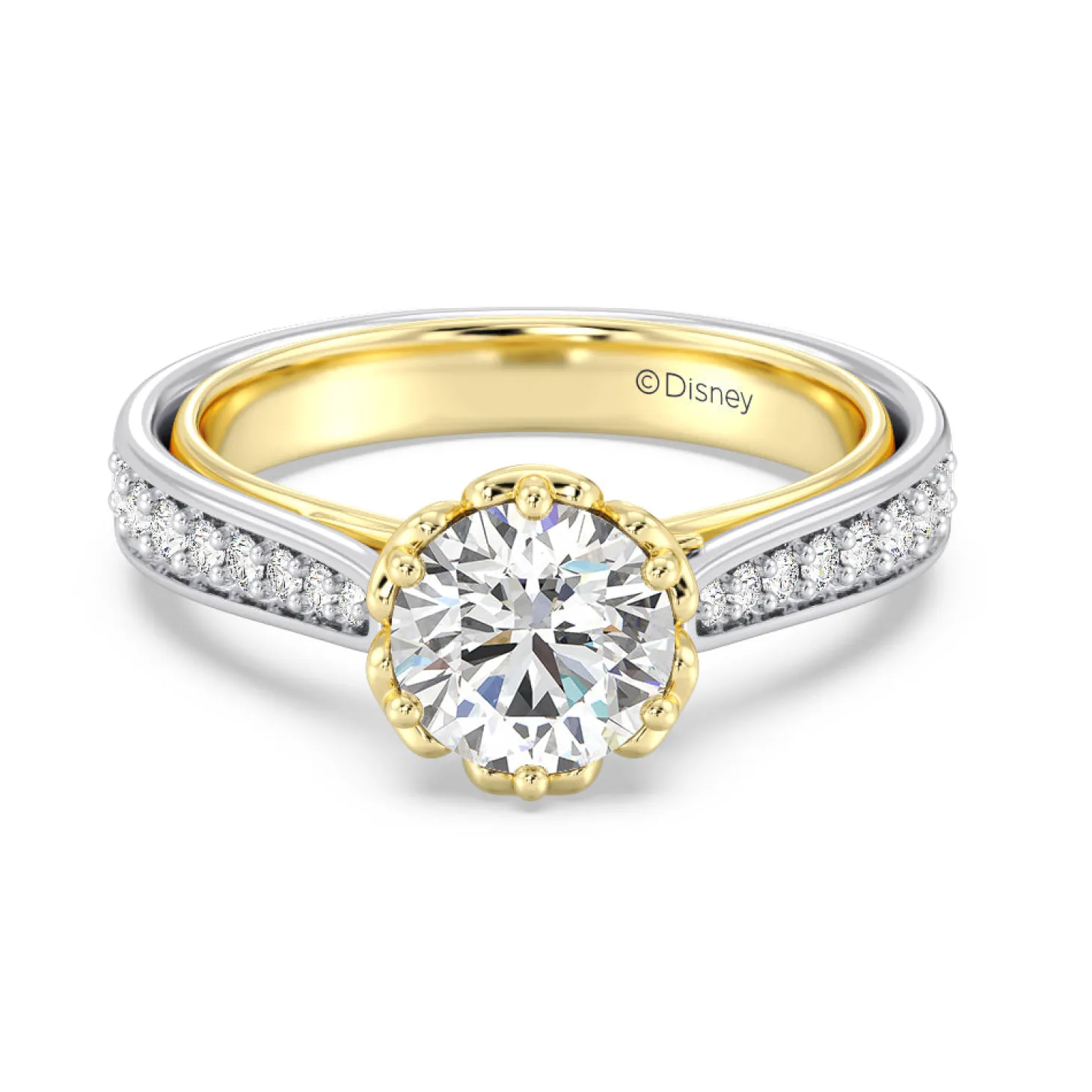 Enchanted Star Lab Grown Diamond Belle Rose Engagement Ring