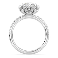 Enchanted Star Lab Grown Diamond 14K Gold Tiana Water Lily Engagement Ring