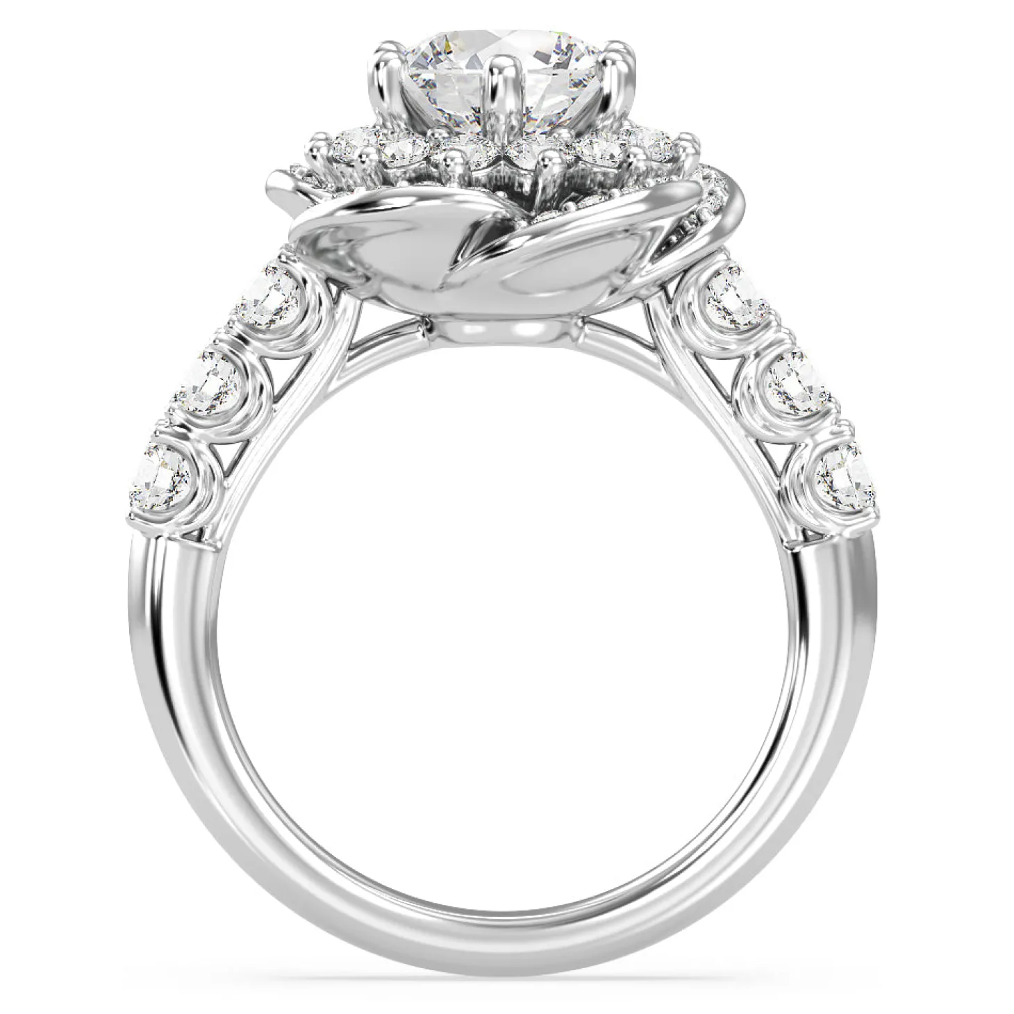 Enchanted Star Lab Grown Diamond Belle Rose Engagement Ring