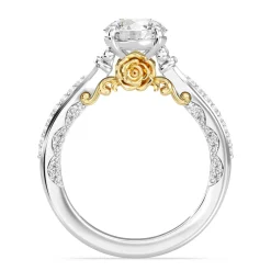 Enchanted Star Lab Grown Diamond 14K Gold Belle Rose Engagement Ring