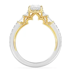 Enchanted Star Lab Grown Diamond 14K Gold Jasmine Three Prong Engagement Ring