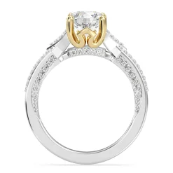 Enchanted Star Lab Grown Diamond 14K Gold Aurora Crown Engagement Ring
