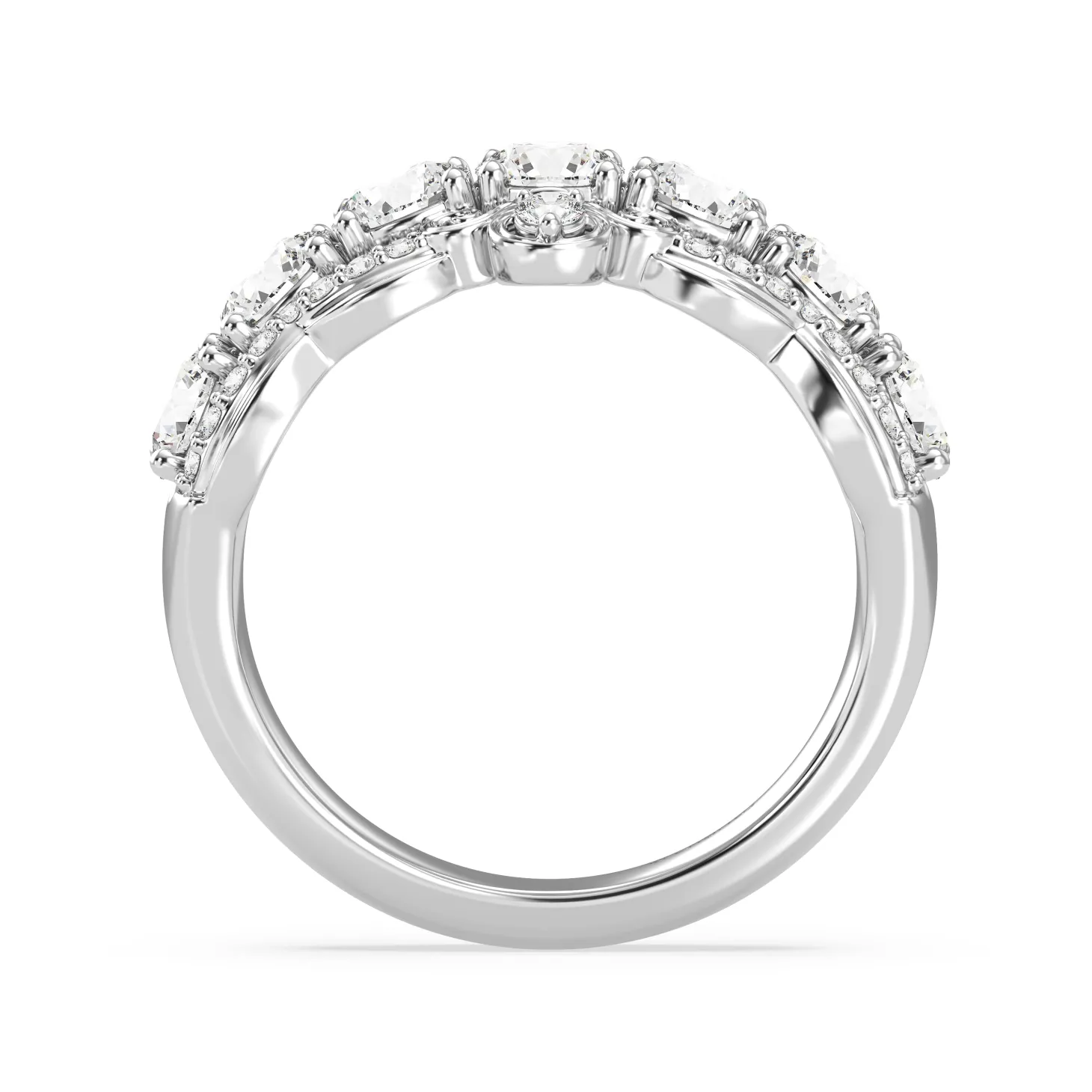 Enchanted Star Lab Grown Diamonds Cinderella Anniversary Band