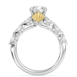 Enchanted Star Lab Grown Diamond 14K Gold Ariel Seashell Engagement Ring
