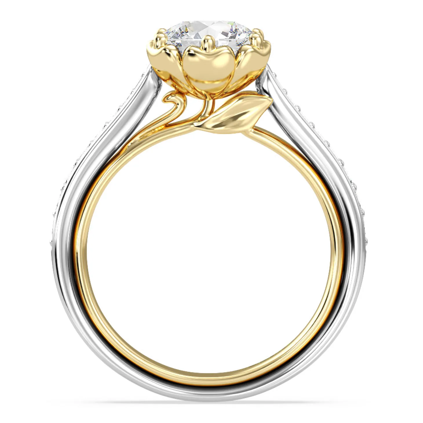 Enchanted Star Lab Grown Diamond Belle Rose Engagement Ring