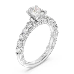 Enchanted Star Lab Grown Diamond 14K Gold Sleeping Beauty 65th Anniversary Celebration Aurora Engagement Ring