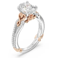 Enchanted Star Lab Grown Diamond 14K Gold Belle Vintage Engagement Ring