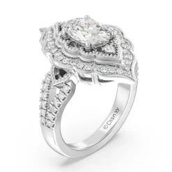 Enchanted Star Lab Grown Diamond Jasmine Arabesque Engagement Ring