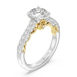 Enchanted Star Lab Grown Diamond 14K Gold Belle Rose Engagement Ring