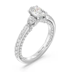 Enchanted Star Lab Grown Diamond 14K Gold Jasmine Three Stone Engagement Ring
