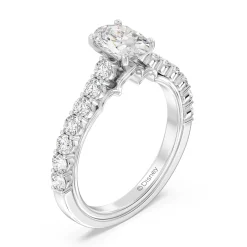 Enchanted Star Lab Grown Diamond 14K Gold Jasmine Arabesque Engagement Ring