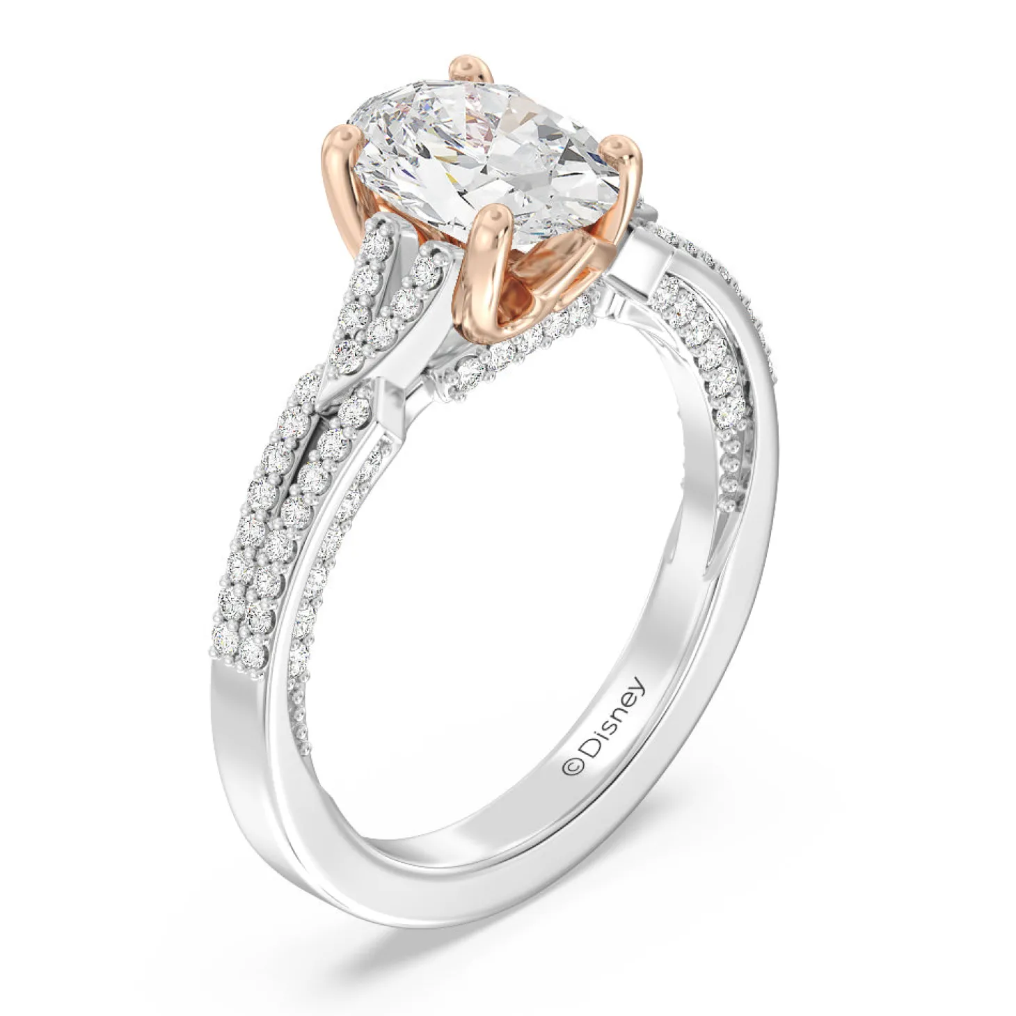 Enchanted Star Lab Grown Diamond 14K Gold Aurora Crown Engagement Ring