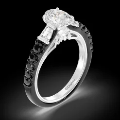 Enchanted Star Lab Grown Diamond 14K Gold Evil Queen Two Tone Engagement Ring