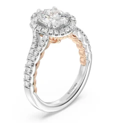 Enchanted Star Lab Grown Diamond 14K Gold Ariel Halo Engagement Ring