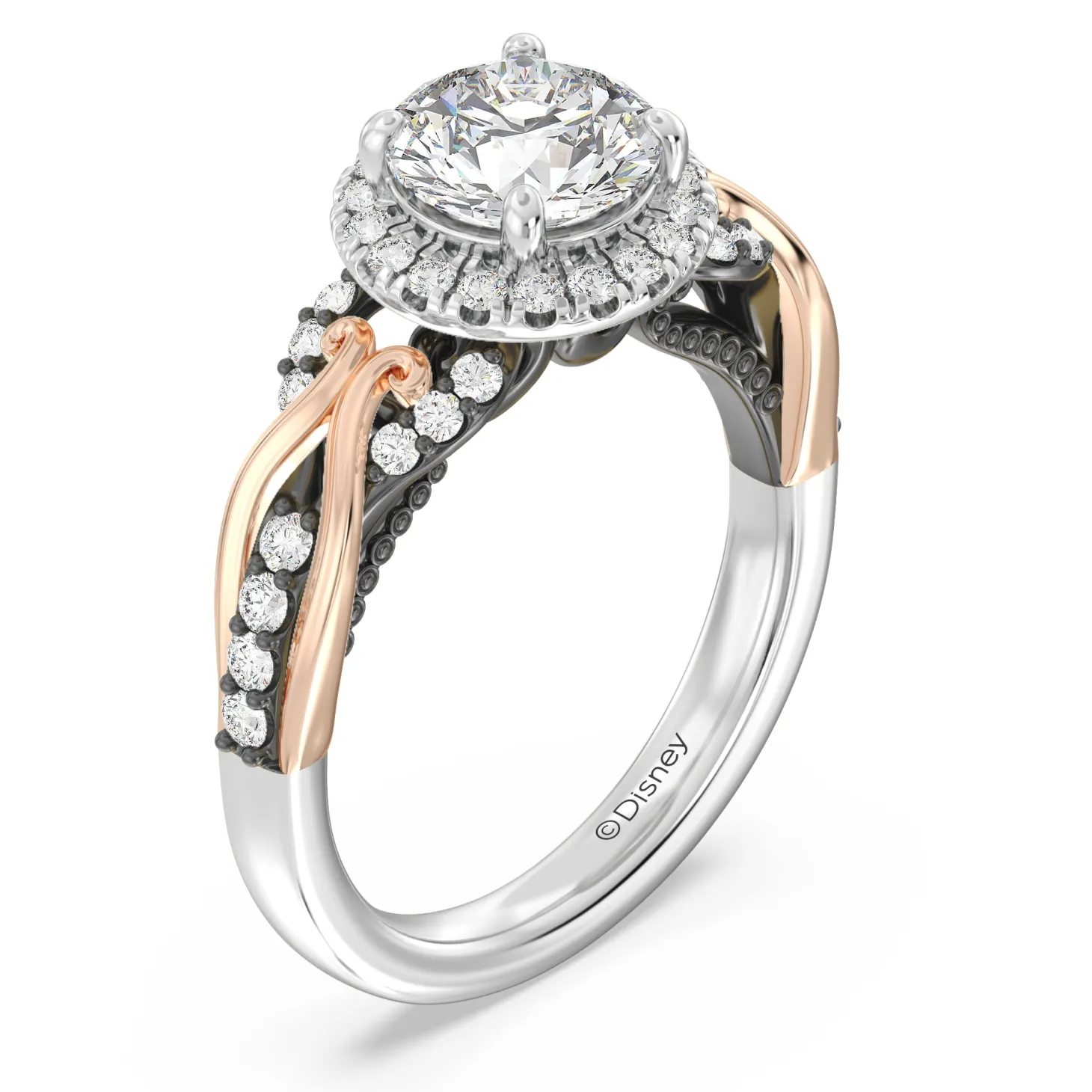 Enchanted Star Lab Grown Diamond 14K Gold Ursula Halo Engagement Ring
