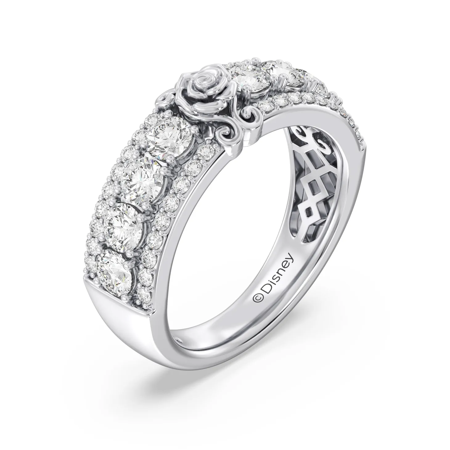 Enchanted Star Lab Grown Diamonds Belle Rose Anniversary Band