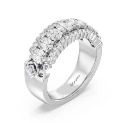 Enchanted Star Lab Grown Diamonds Belle Rose Anniversary Band