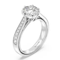 Enchanted Star Lab Grown Diamond Belle Rose Engagement Ring