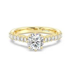 Enchanted Star Lab Grown Diamond 14K Gold Cinderella Filigree Engagement Ring
