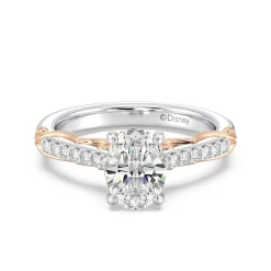 Enchanted Star Lab Grown Diamond 14K Gold Belle Rose Engagement Ring