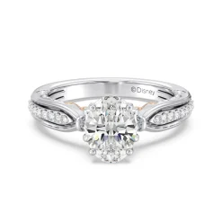 Enchanted Star Lab Grown Diamond 14K Gold Belle Rose Engagement Ring