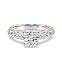 Enchanted Star Lab Grown Diamond 14K Gold Aurora Double Shank Engagement Ring