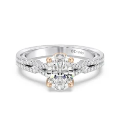 Enchanted Star Lab Grown Diamond 14K Gold Aurora Crown Engagement Ring
