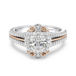 Enchanted Star Lab Grown Diamond 14K Gold Belle Halo Engagement Ring