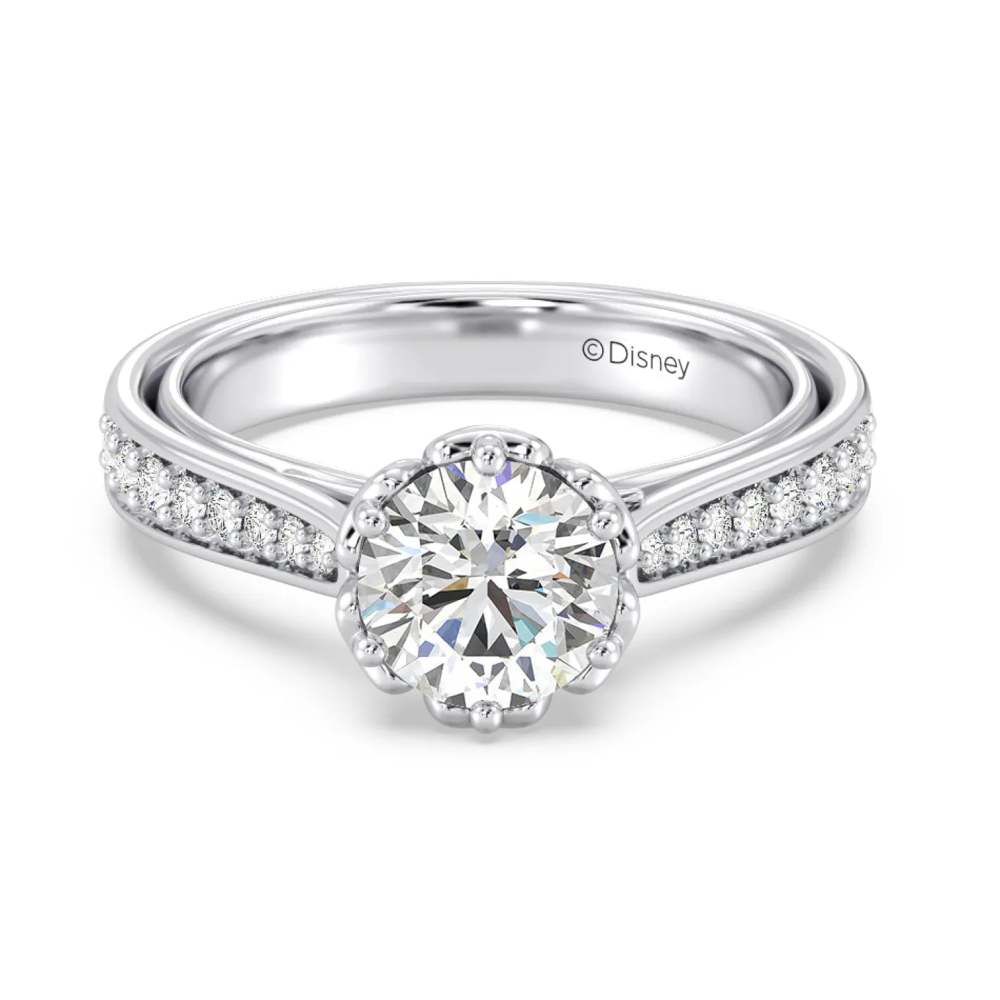 Enchanted Star Lab Grown Diamond Belle Rose Engagement Ring