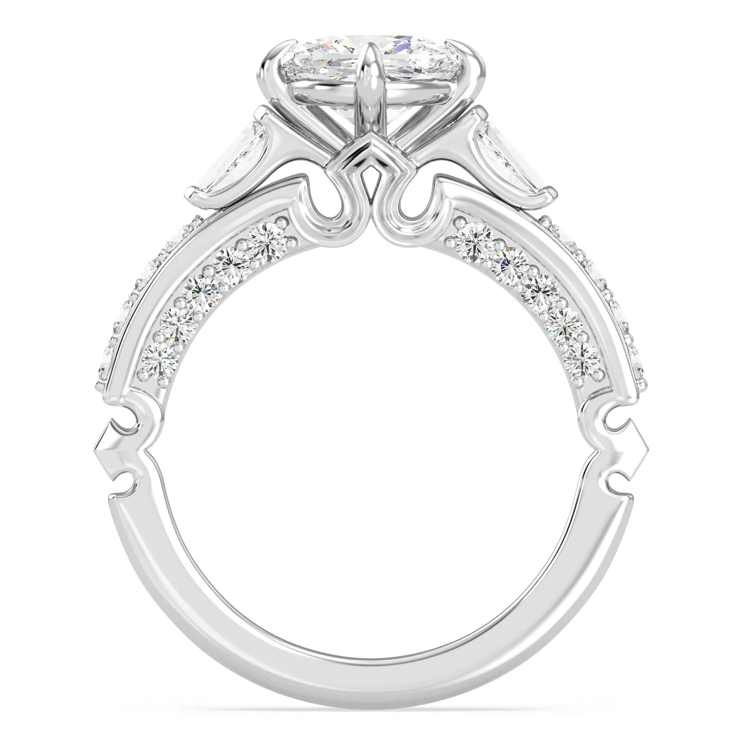 Enchanted Star Lab Grown Diamond 14K Gold Aurora Crown Engagement Ring