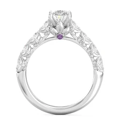 Enchanted Star Lab Grown Diamond 14K Gold Rapunzel Magic Flower Engagement Ring