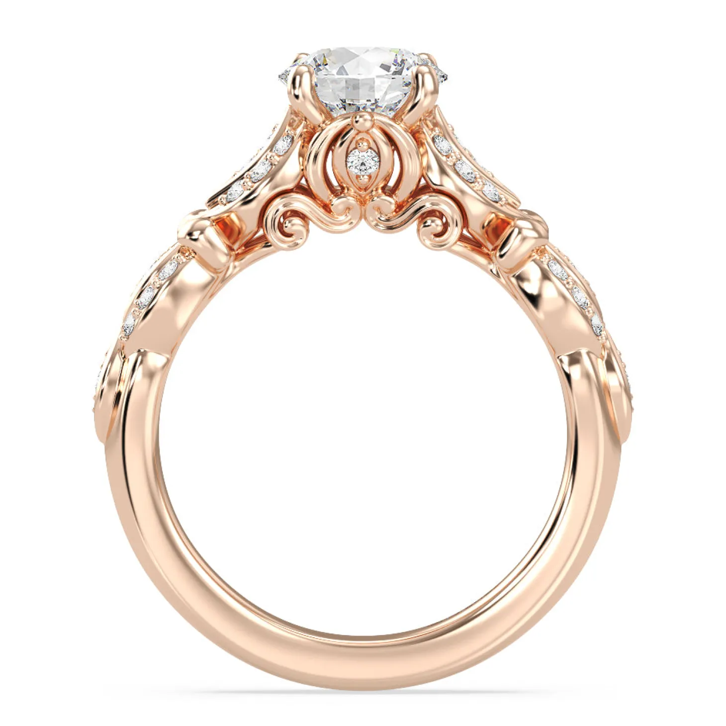 Enchanted Star Lab Grown Diamond Cinderella Carriage Engagement Ring
