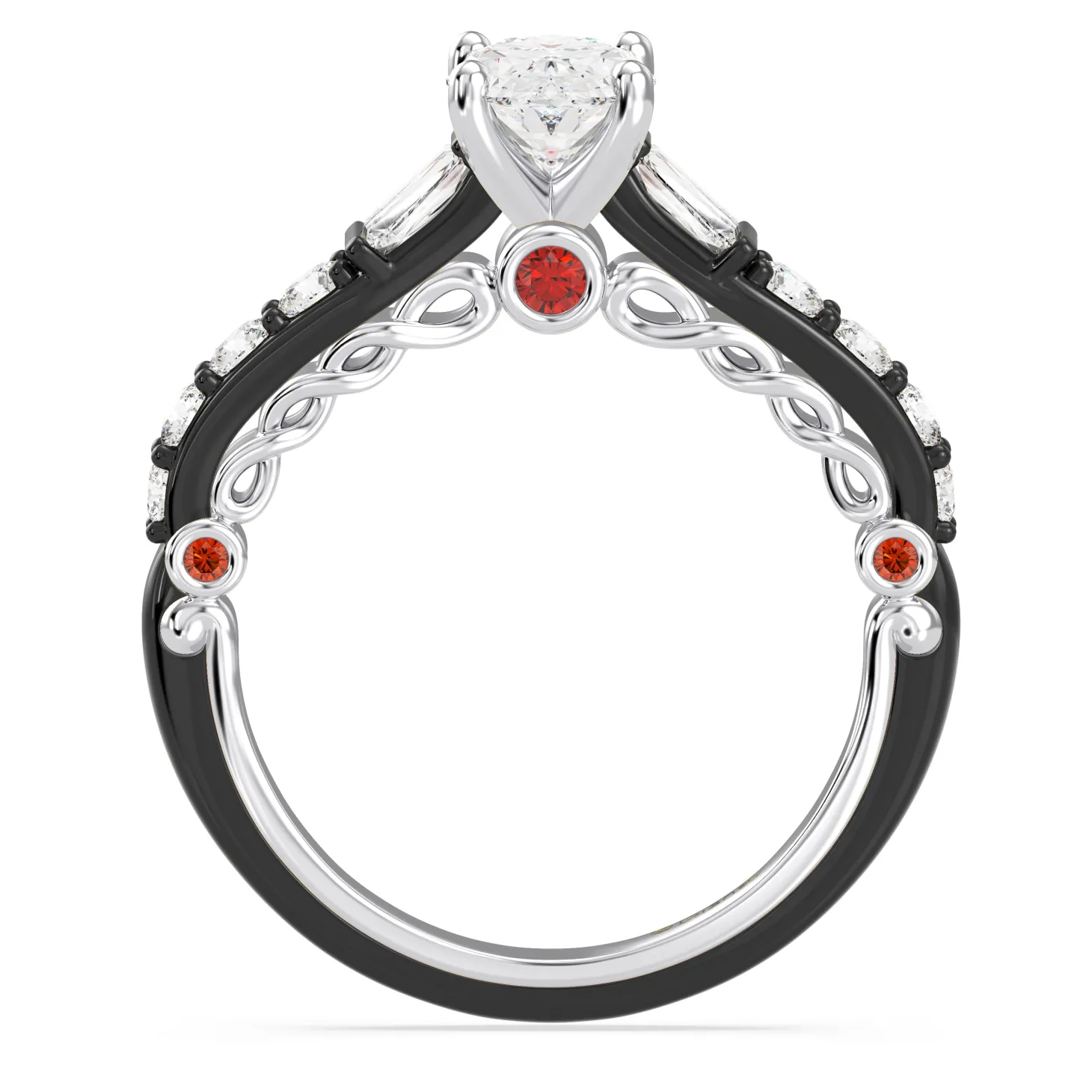 Enchanted Star Lab Grown Diamond 14K Gold Evil Queen Engagement Ring