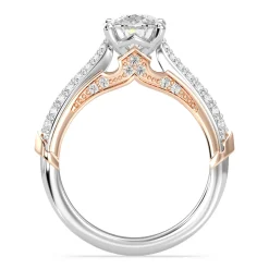 Enchanted Star Lab Grown Diamond 14K Gold Aurora Double Shank Engagement Ring