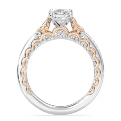 Enchanted Star Lab Grown Diamond 14K Gold Ariel Two-Tone In-Lay Engagement Ring