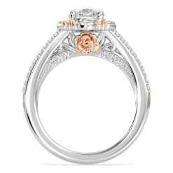 Enchanted Star Lab Grown Diamond 14K Gold Belle Halo Engagement Ring