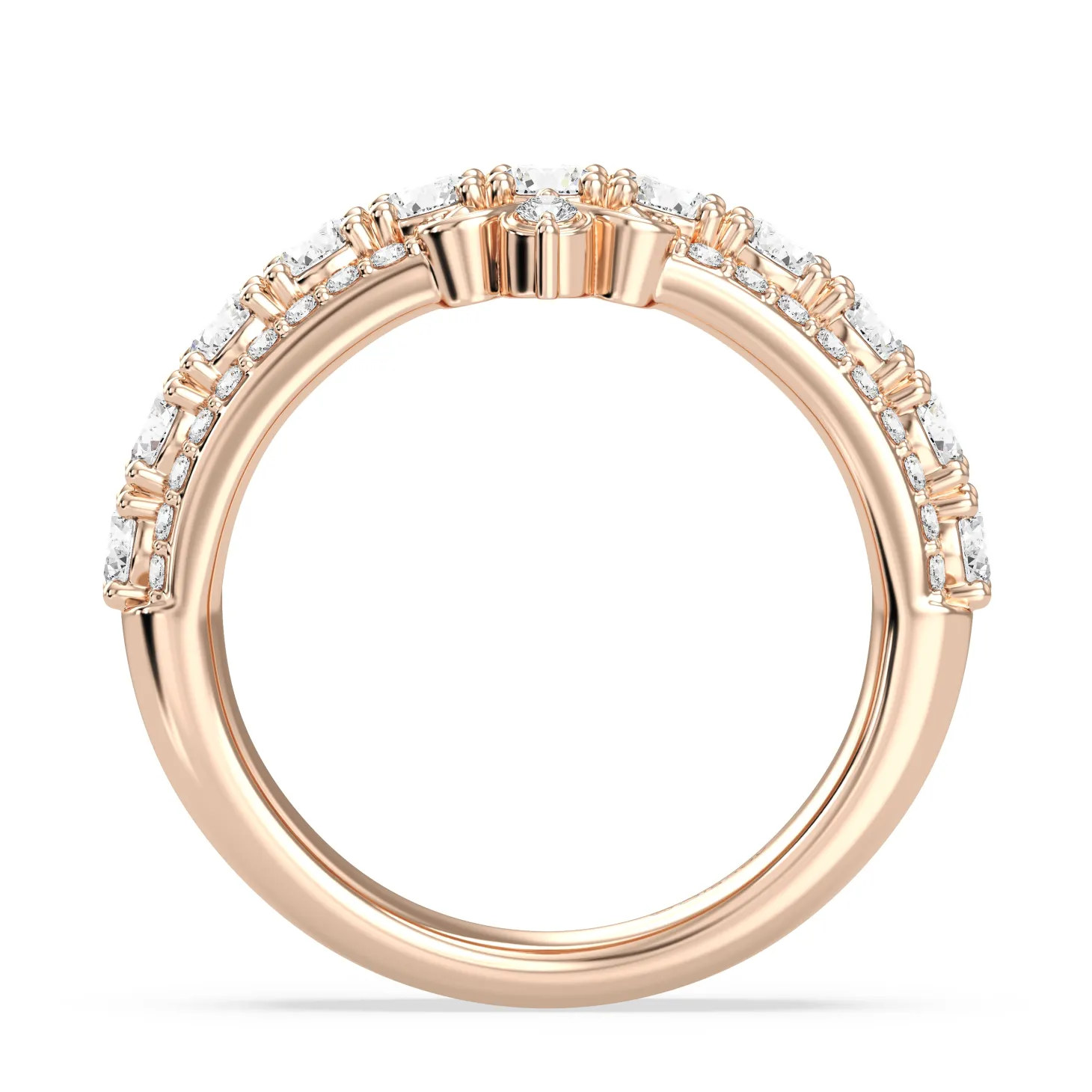 Enchanted Star Lab Grown Diamonds Cinderella Anniversary Band