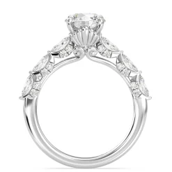 Enchanted Star Lab Grown Diamond 14K Gold Ariel Seashell Engagement Ring