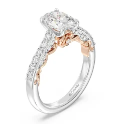 Enchanted Star Lab Grown Diamond 14K Gold Belle Rose Engagement Ring