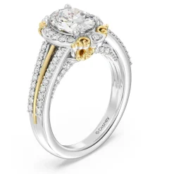 Enchanted Star Lab Grown Diamond 14K Gold Belle Halo Engagement Ring