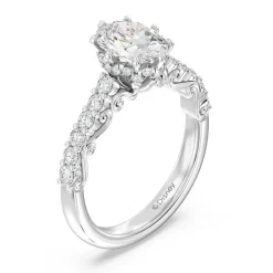 Enchanted Star Lab Grown Diamond 14K Gold Cinderella Filigree Engagement Ring