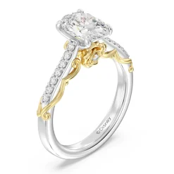 Enchanted Star Lab Grown Diamond 14K Gold Belle Rose Engagement Ring